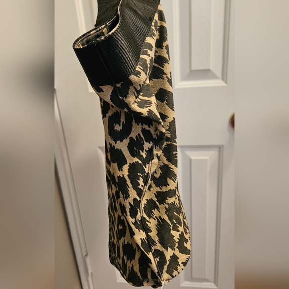 Vintage PINK by Victoria’s Secret Large Leopard Weekender Canvas Tote Bag - Picture 12 of 16